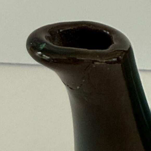 Vintage Ceramic Green Glazed Tea Set With Teapot Creamer & Sugar Bowl - Picture 10 of 11